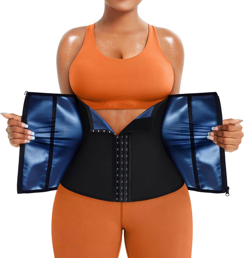 TrainingGirl مدرب الخصر TrainingGirl للنساء حزام خصر لتقليل البطن كورسيه لف البطن حزام تمرين عرق حزام رياضي بدلة ساونا - Image 1