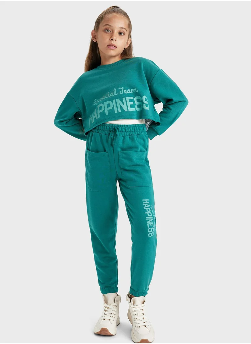 DeFacto Kids Text Print Sweatpants