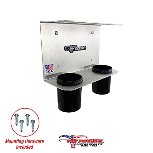 Pit Posse 572 Hand Grease Gun Holder Rack - Made in USA - Garage Organizer Aluminum Storage Caddy Wall Mount Accessory for Enclosed Trailer, Shop, or Garage (Silver) - Image 4