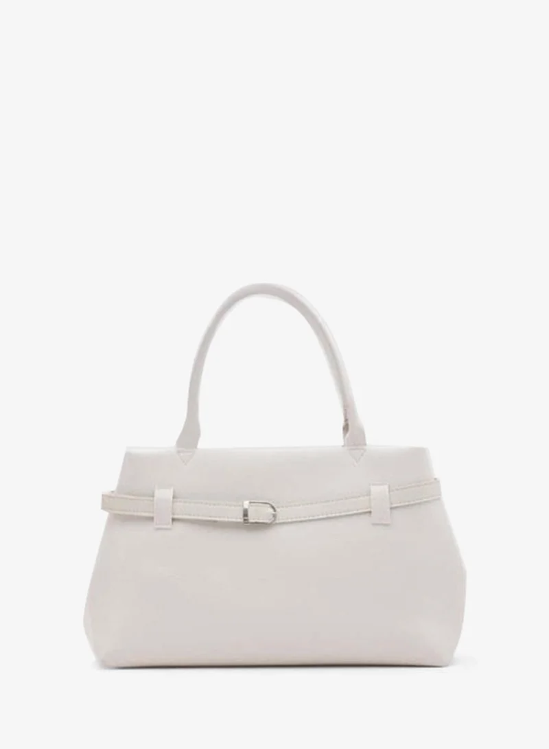 Shule Bags Amor Toka Detailed Shoulder Bag – Cream.