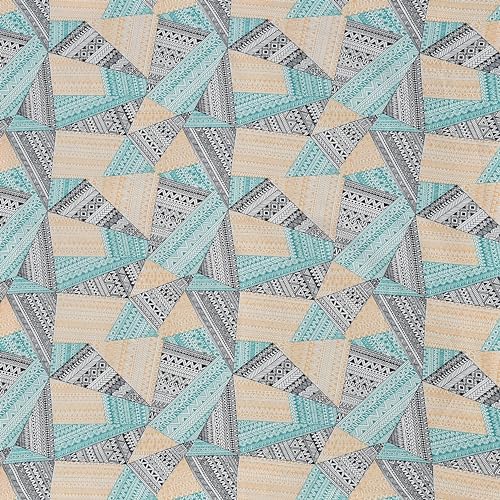 DECOREZA 320 TC Cotton Feel Elastic Fitted King Size Bedsheet 72x78 +10 Inch with 2 Pillow Covers | Glace Cotton | Wrinkle-Free | Bedsheet for Double Bed - (Teal Diamond, King Size 72" x 78") - Image 3