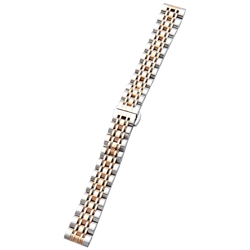 S-TOP For Garmin Lily 2 Seven-beads 14mm Stainless Steel Watch Band(Silver Rose Gold) - Image 2