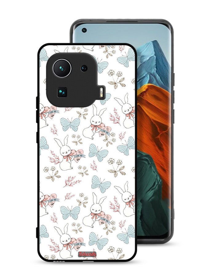 Tolwak Xiaomi Mi 11 Pro Protective Case Cover Rabbit And Butterflies - Image 1