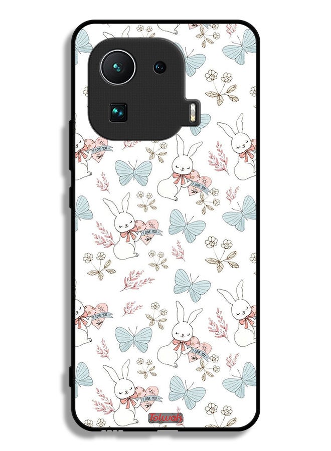 Tolwak Xiaomi Mi 11 Pro Protective Case Cover Rabbit And Butterflies - Image 2