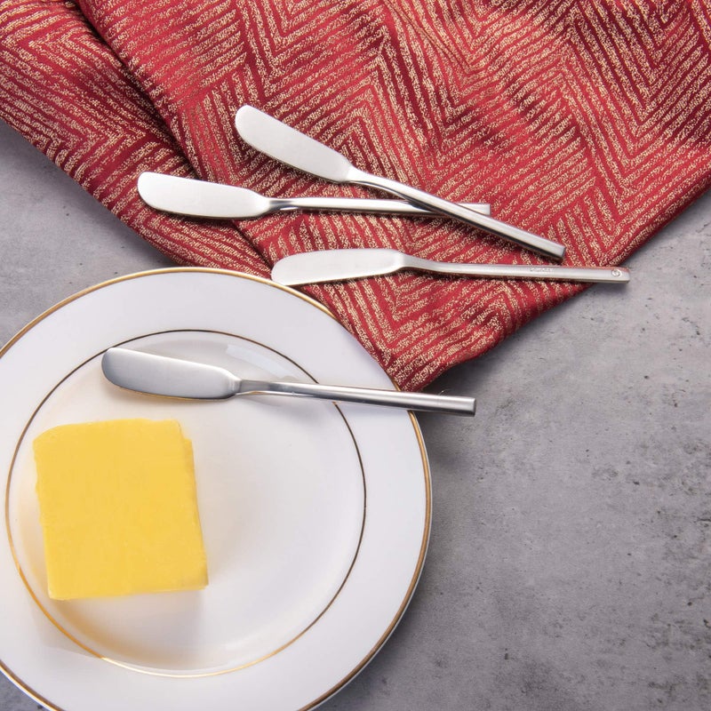 IMEEA IMEEA Butter Knife Stainless Steel Butter Knife Spreader 6.5-Inch Cheese Spreaders, Set of 4  - Image 4