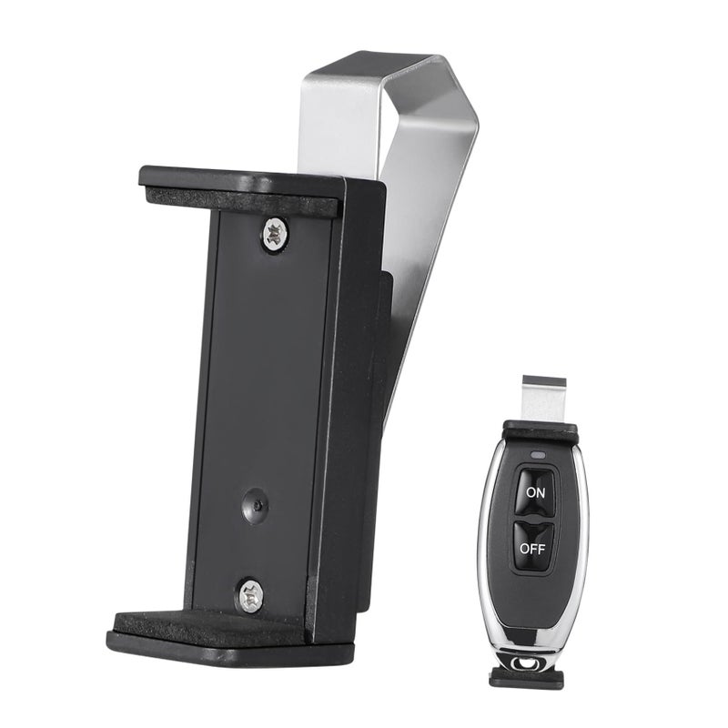 Universal Garage Remote Holder Car Visor Clip Adjustable Black - Image 2