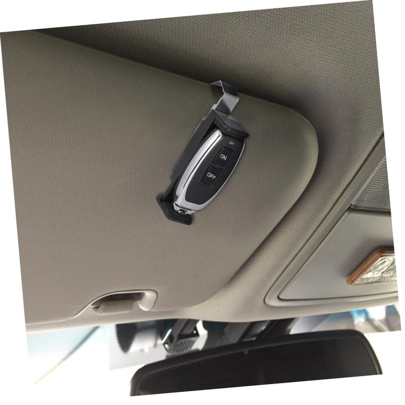 Universal Garage Remote Holder Car Visor Clip Adjustable Black - Image 5