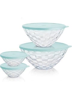 Tupperware Diamond Serving Set 4-Piece Refrigerator Storage Container Hsgl  - Image 1
