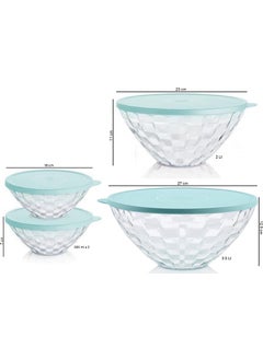 Tupperware Diamond Serving Set 4-Piece Refrigerator Storage Container Hsgl  - Image 2
