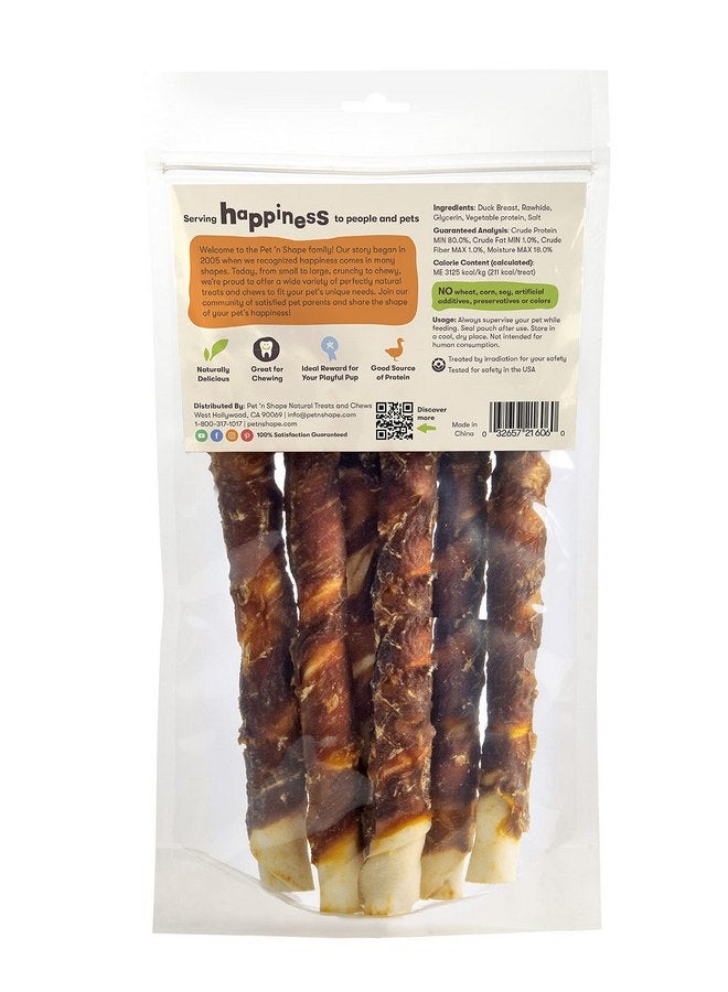 Pet 'n Shape Duck 'n Hide Twist - Duck Wrapped Rawhide Natural Dog Treats, Large, 6 Count - Image 2