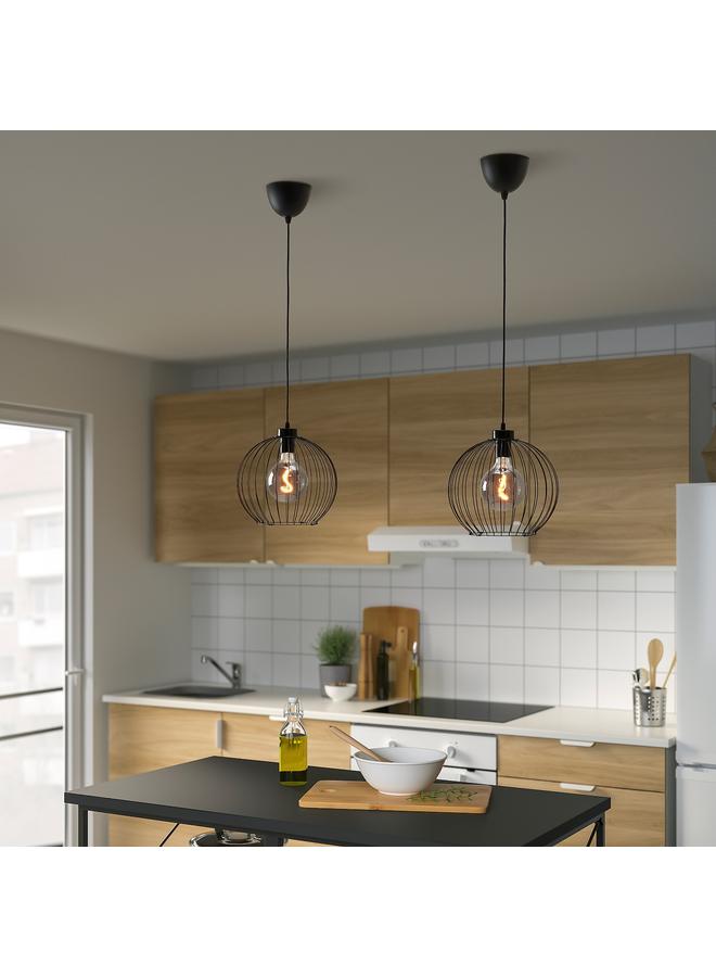 زبون لمبة ليد E27 140 لومن، زجاج شفاف رمادي كروي، 125 مم - Image 4