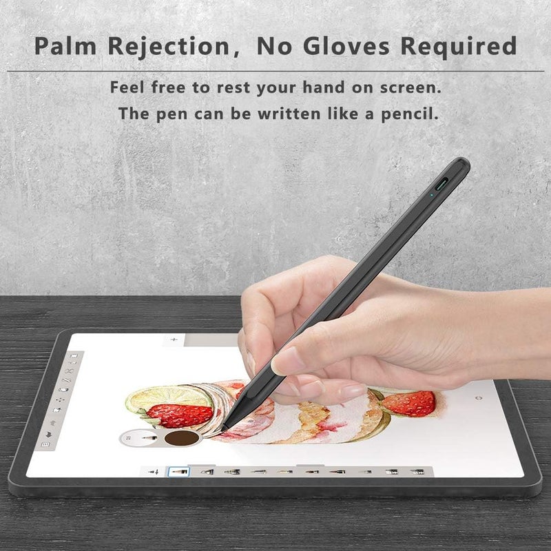 كيرون قلم XIRON ستايلس مع رفض راحة اليد لأجهزة iPad Pro 11 و12.9 بوصة (2018-2022)، iPad الجيل التاسع/الثامن/السابع/السادس، iPad Air الجيل الخامس/الرابع/الثالث - Image 3