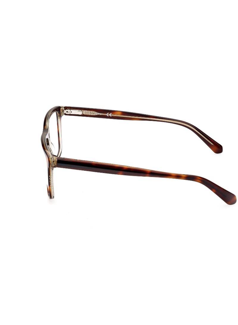 GUESS Men's Rectangular Shape Eyeglass Frames - GU5007105254 - Lens Size: 54 Mm - Dark Havana - Image 2