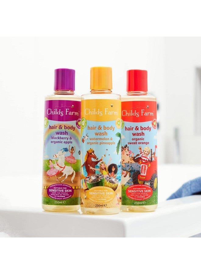 Childs Farm Blackberry & Organic Apple Hair & Body Wash 250ml (PACK OF 4) - Image 5