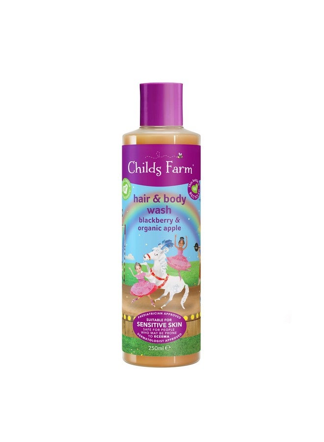 Childs Farm Blackberry & Organic Apple Hair & Body Wash 250ml (PACK OF 4) - Image 1