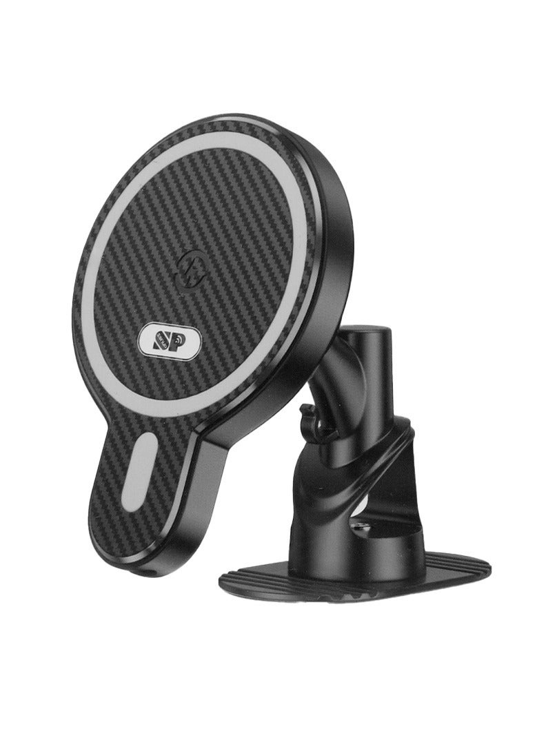 سناب ستاند سيارة مع شاحن لاسلكي - Image 1