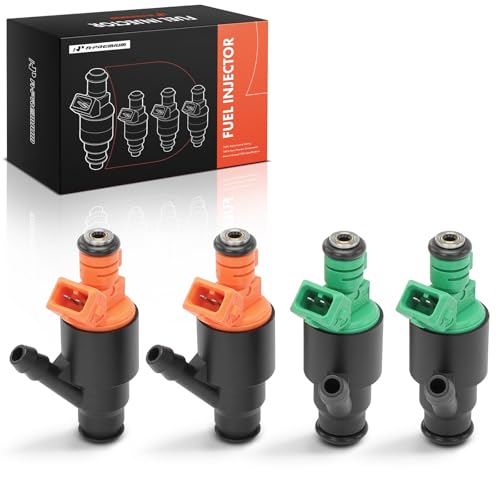 A-Premium APremium Fuel Injectors Set of 4 Compatible with Kia Sportage 19952002 20L Replace 0K01D13260 0K01D13250 - Image 1