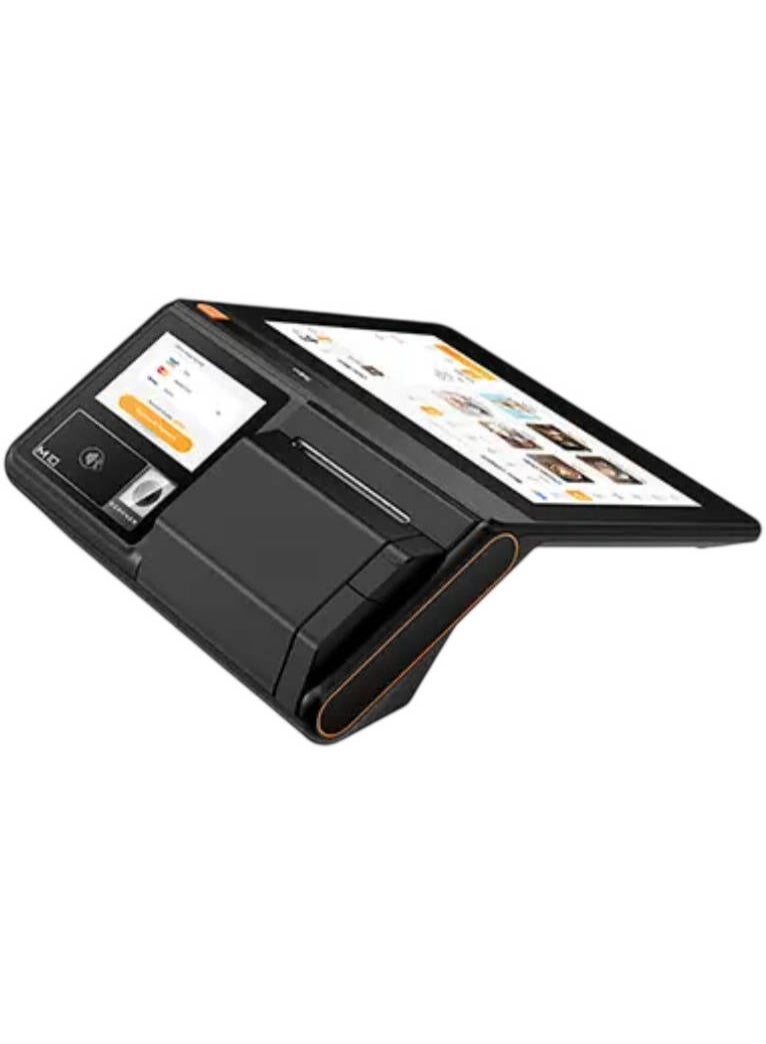 Telpo M10 All In One POS Terminal, 10 Inch Touchscreen, Qualcomm Octa Core 2.0GHz, 4GB RAM, 64GB ROM, 80mm Thermal Printer, Android 13, NFC And Barcode Scanner, GPS - Image 2