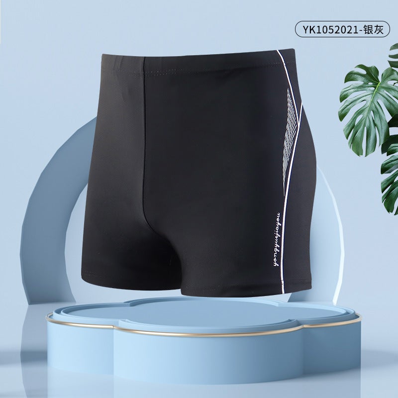 Swimming trunks men''s new adult anti-embarrassment fashion comfortable boxer plus size loose quick-drying men''s swimming trunks suit - Image 1