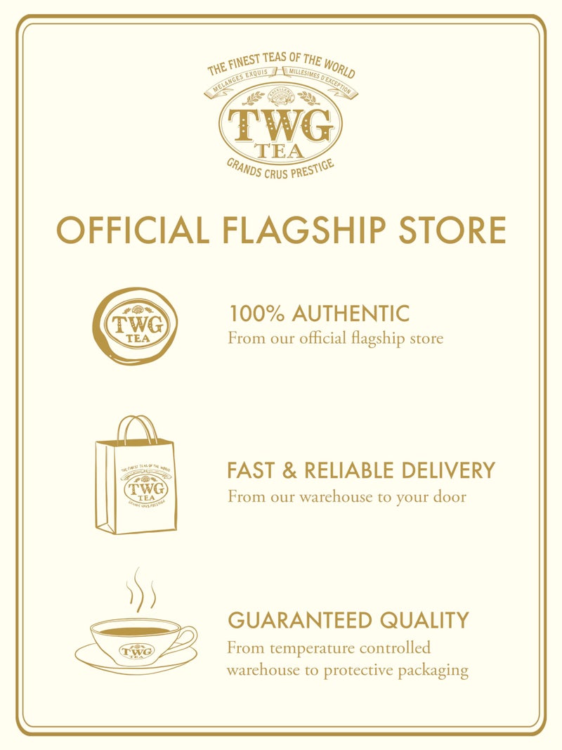 TWG Tea | Bain de Roses Tea | Black Tea | Rosebuds & Rose Petals | 15 Hand Sewn Cotton Teabags | Gift Set - Image 5
