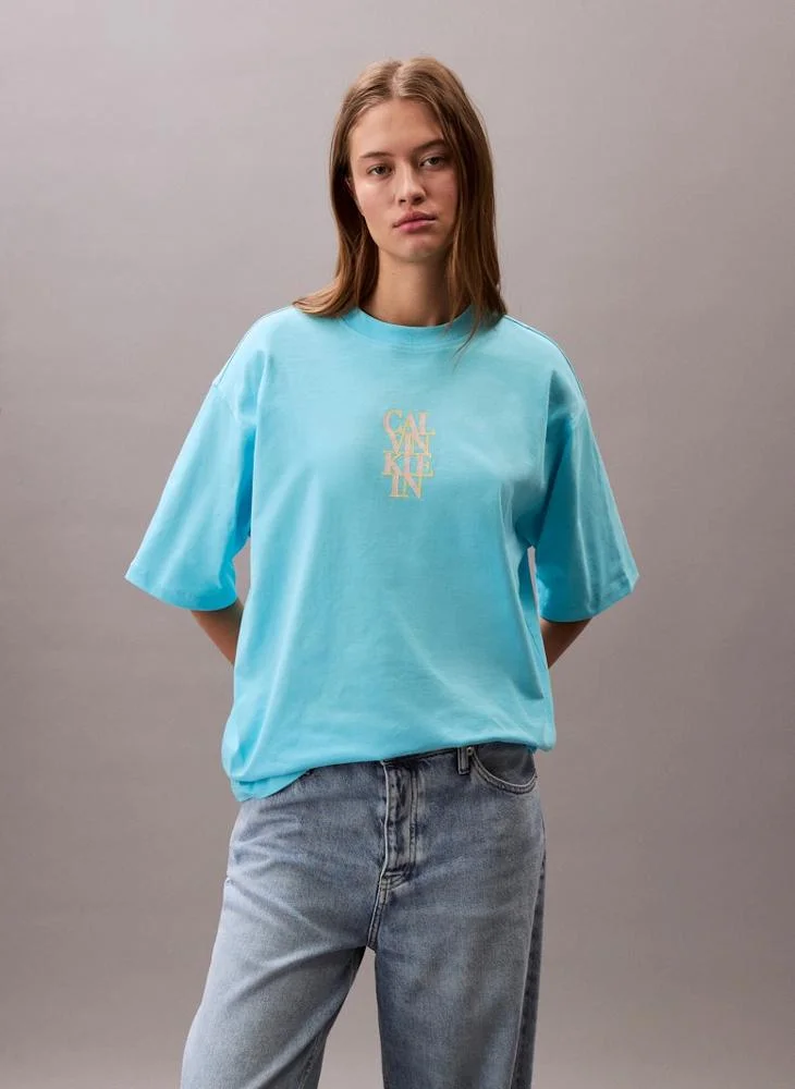 كالفن كلاين جينز Graphic Oversized Crew Neck T-shirt