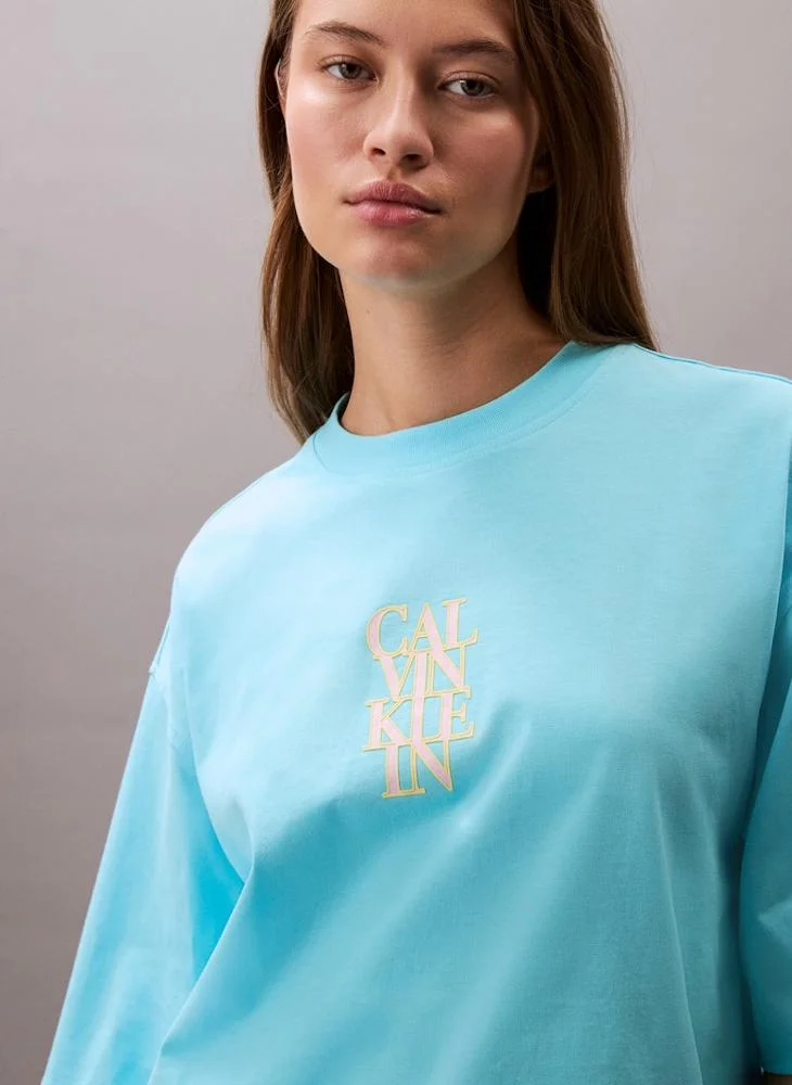 Calvin Klein Jeans Graphic Oversized Crew Neck T-shirt