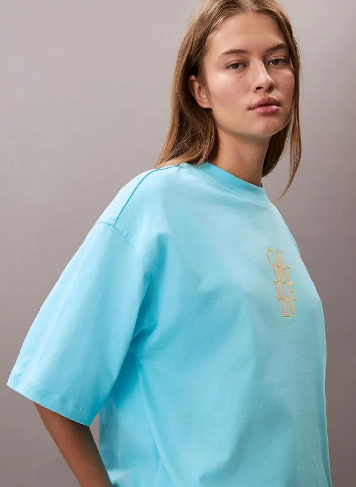 Calvin Klein Jeans Graphic Oversized Crew Neck T-shirt