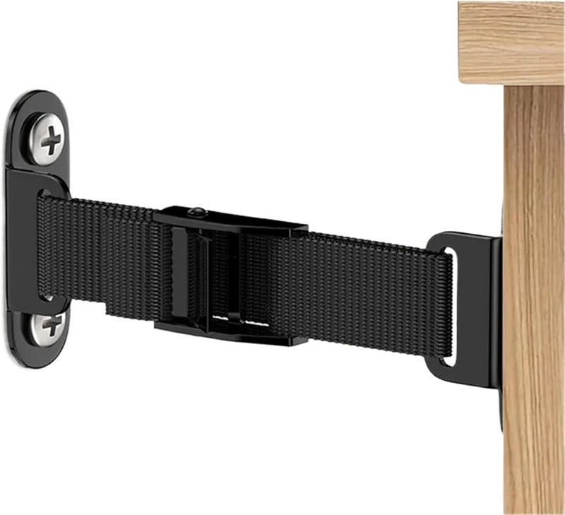 Heavy Duty Adjustable Furniture Wall Anchors Anti Tip Baby Proofing 8pcs - Image 1