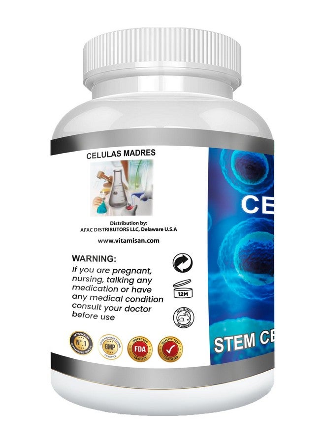 VITAMISAN 4 Celulas Madres Stemcells AFA Blue Green Algae Anti-Aging 240 Capsules - Image 5
