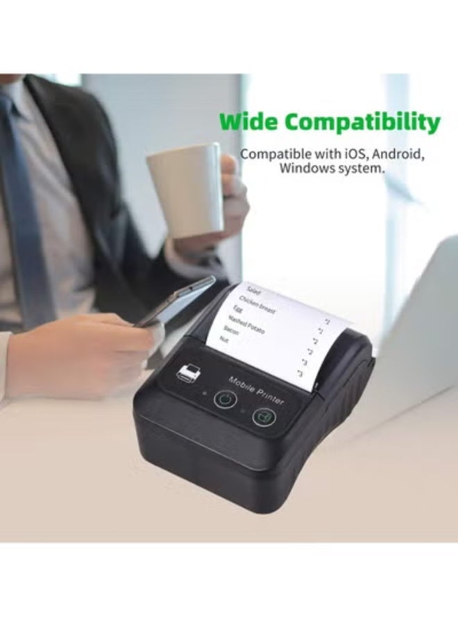 Portable Thermal Printer,Handheld 58mm Receipt Printer,2-Inch bluetooth printer,Mini USB POS Printer for  Retail Stores Restaurants Factories Logistics - Image 3