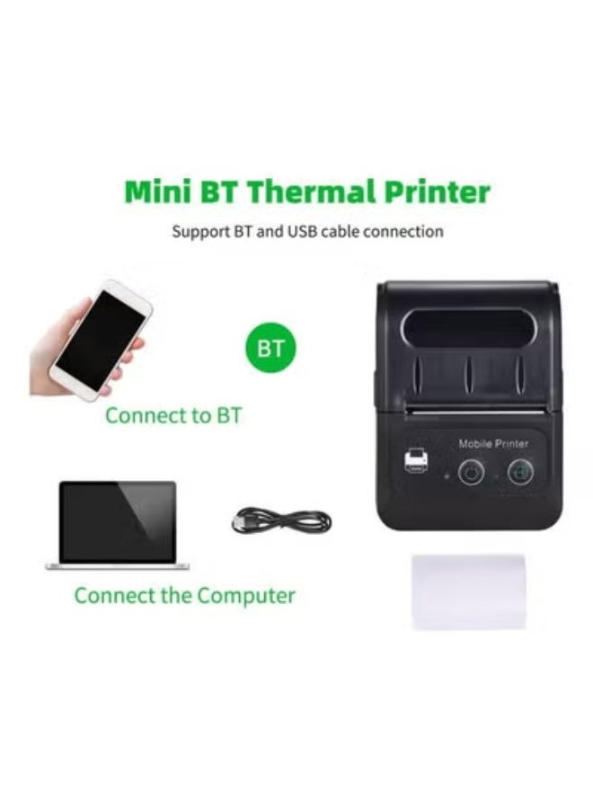 Portable Thermal Printer,Handheld 58mm Receipt Printer,2-Inch bluetooth printer,Mini USB POS Printer for  Retail Stores Restaurants Factories Logistics - Image 4