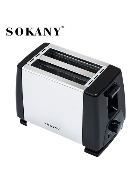 2 Slice Bread Toaster - Adjustable 6 Browning Control 700W SK-016S Black