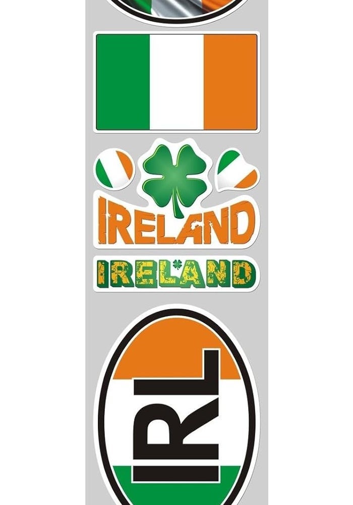 Ireland Flag Sticker Set - 10 Decals