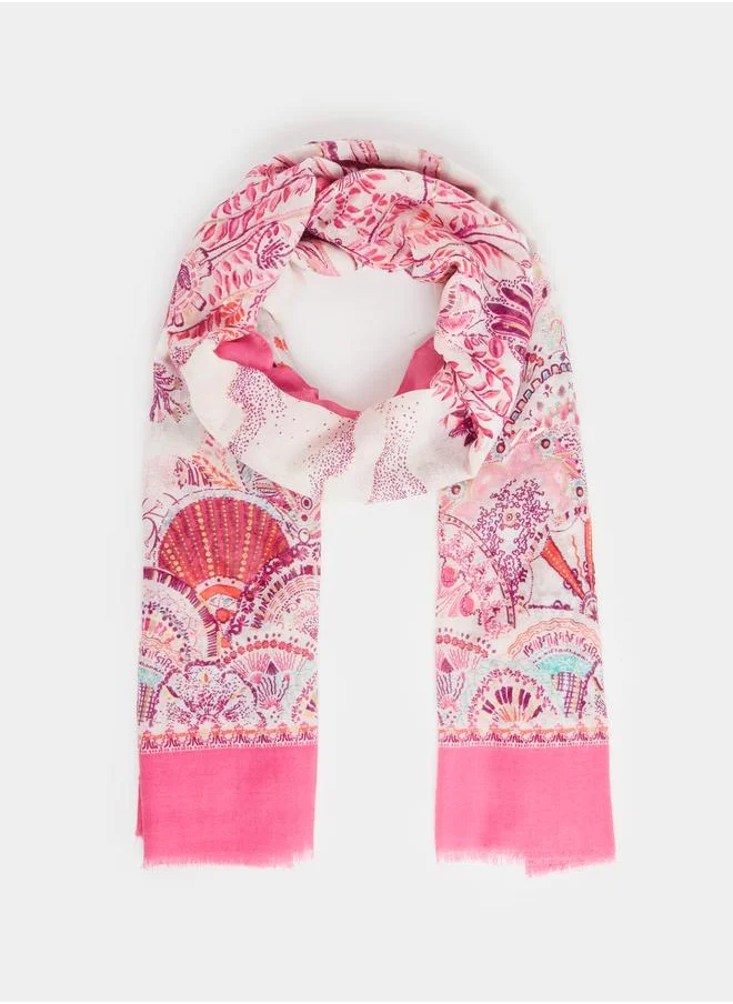 ستايلي Styli All Over Print Scarf