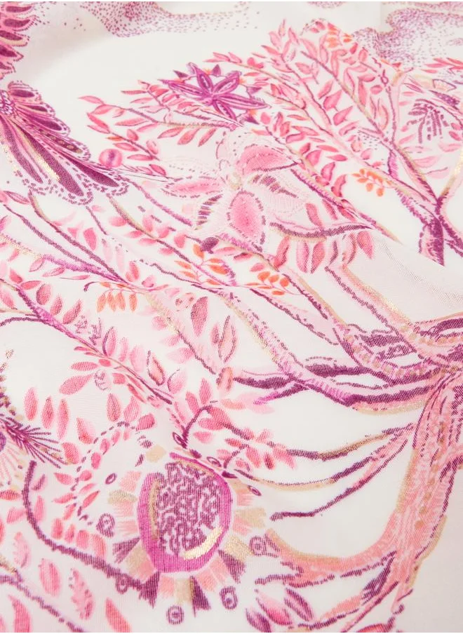 ستايلي Styli All Over Print Scarf