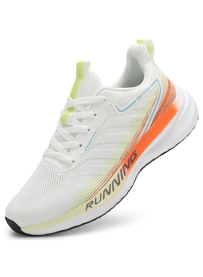 Sky View Men's Colorblock Sneakers Wide Walking Shoes Lightweight Slip on Sneakers Breathable Wide Athletic Running Shoes For Men - Image 1