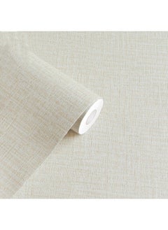 Anna 40cm x 10m waterproof and moisture-proof solid color PVC self-adhesive wallpaper | Easy to stick adhesive free bedroom and living room renovation decorative wallpaper  - Image 1