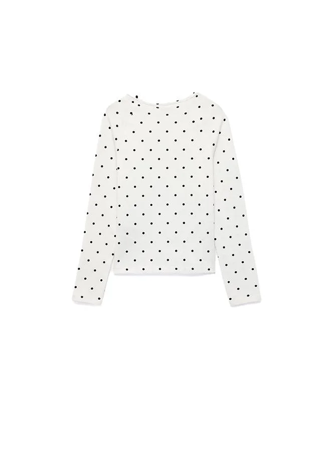 Koton  Polka Dot T-Shirt for Women | Best Price UAE