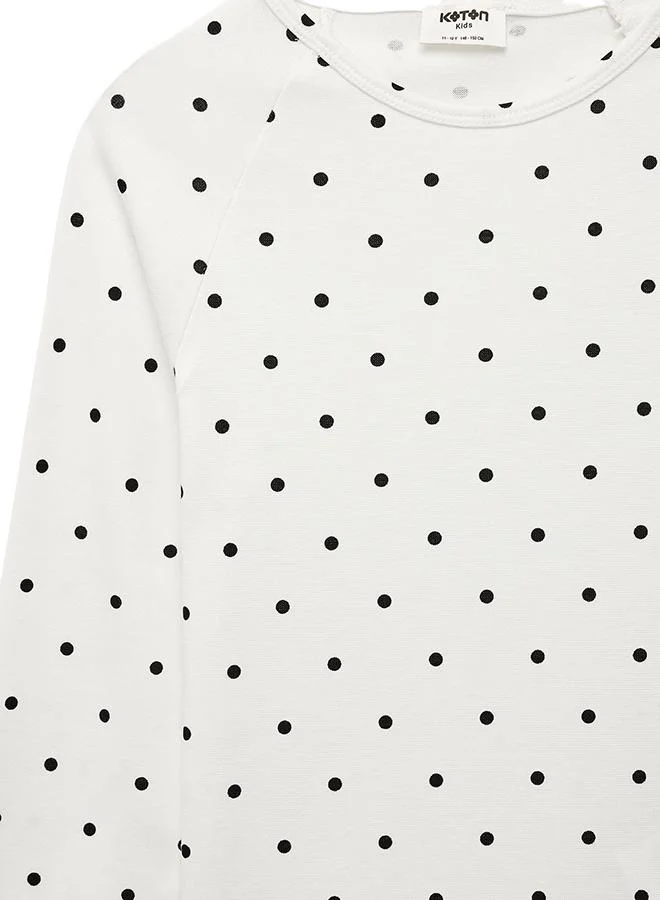 Koton  Polka Dot T-Shirt for Women | Best Price UAE