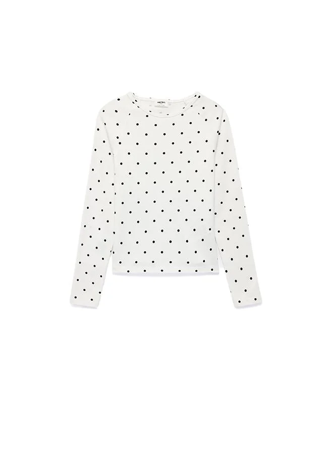 Koton  Polka Dot T-Shirt for Women | Best Price UAE