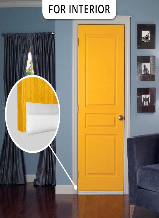 Suptikes 2 Pack Under Door Draft Stopper Strong Adhesive Door Blocker for Noise and Bugs Stopper, 2" W x 39" L( White ) - Image 5