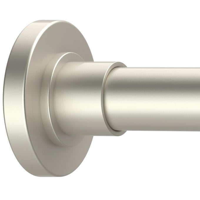 BRUSHED NICKEL SHOWER CURTAIN RODS 3168 INCH SPRING TENSION SHOWER RODS FOR BATHROOM ADJUSTABLE NO DRILLING NO RUST STAINLESS STEEL