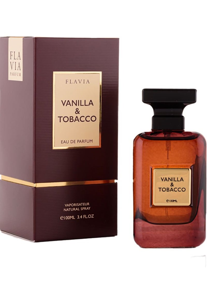 فلافيا Vanilla & Tobacco Eau De Parfum For Men 100ml - Image 2