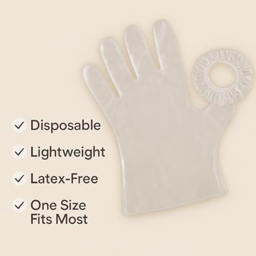 Adbeni Disposable Transparent Gloves 100 Pcs & Shower Caps 50 Pcs | Waterproof, Latex-Free | For Hair Coloring, Food Handling, Cleaning, Kitchen, Bath & Salon | One Size Fits Most - Image 5