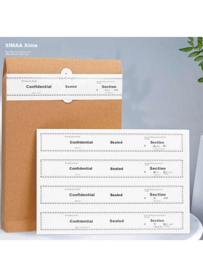 Simaa 100 Self-adhesive File Sealing Strips 297*50mm, Bid Doent Bag Sealing Strips, Doent File Bag Sealing Strips, No Glue Required Sealing Strips 6813 - Image 1