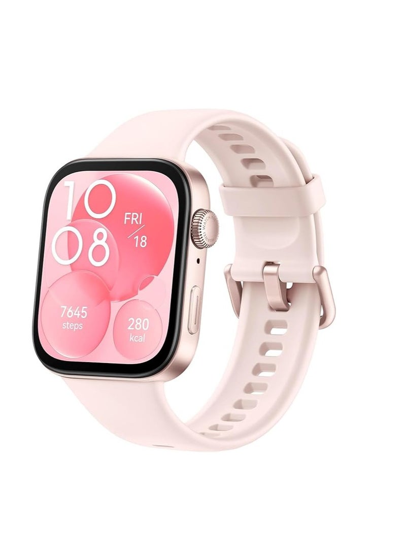 Silicone Bracelet for Huawei Watch Fit 3/Watch Fit 4 Pro/Fit 4 Strap, Soft Silicone Sport Replacement Strap for Women/Men, Adjustable Waterproof Sports Band - Image 1