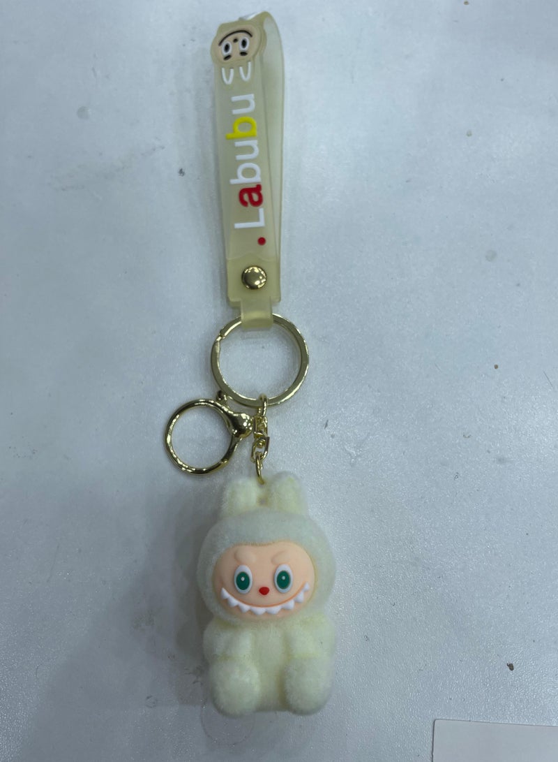 LABUBU Keychain For Women And Girls, Cute Labubu Doll Wristlet Accessories For Backpack Handbag Car Keys - Image 1