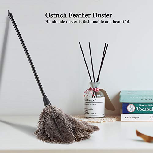Aramox Duster, Mini Handmade Long Handle Soft Duster for Dusting Household Ornaments, Light Fittings, Fan Blades - Image 5