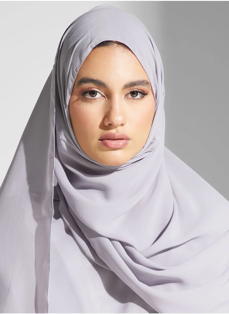 hayas closet Lace Detail Open Abaya