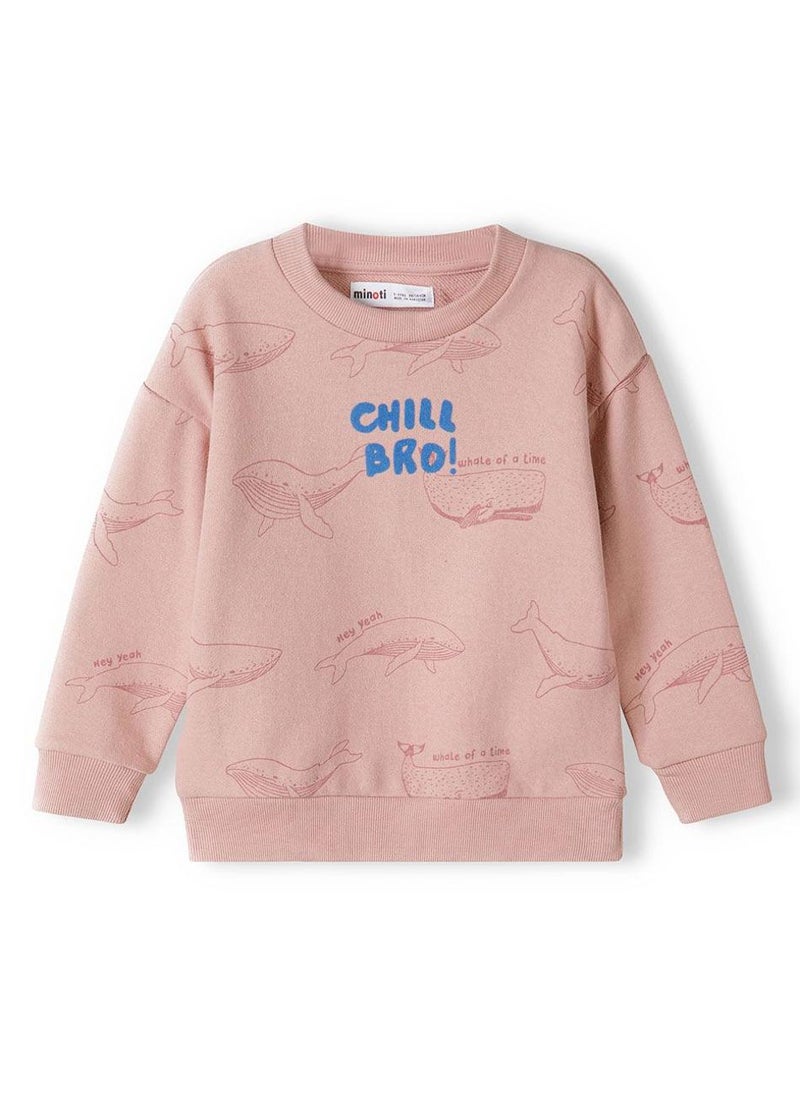 MINOTI Boys Crew Sweatshirt with Print - Image 2